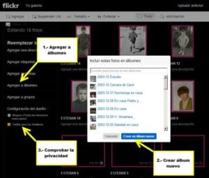 Crear álbum nuevo - Flickr