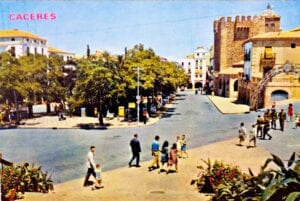 Caceres - Plaza Mayor en los 60