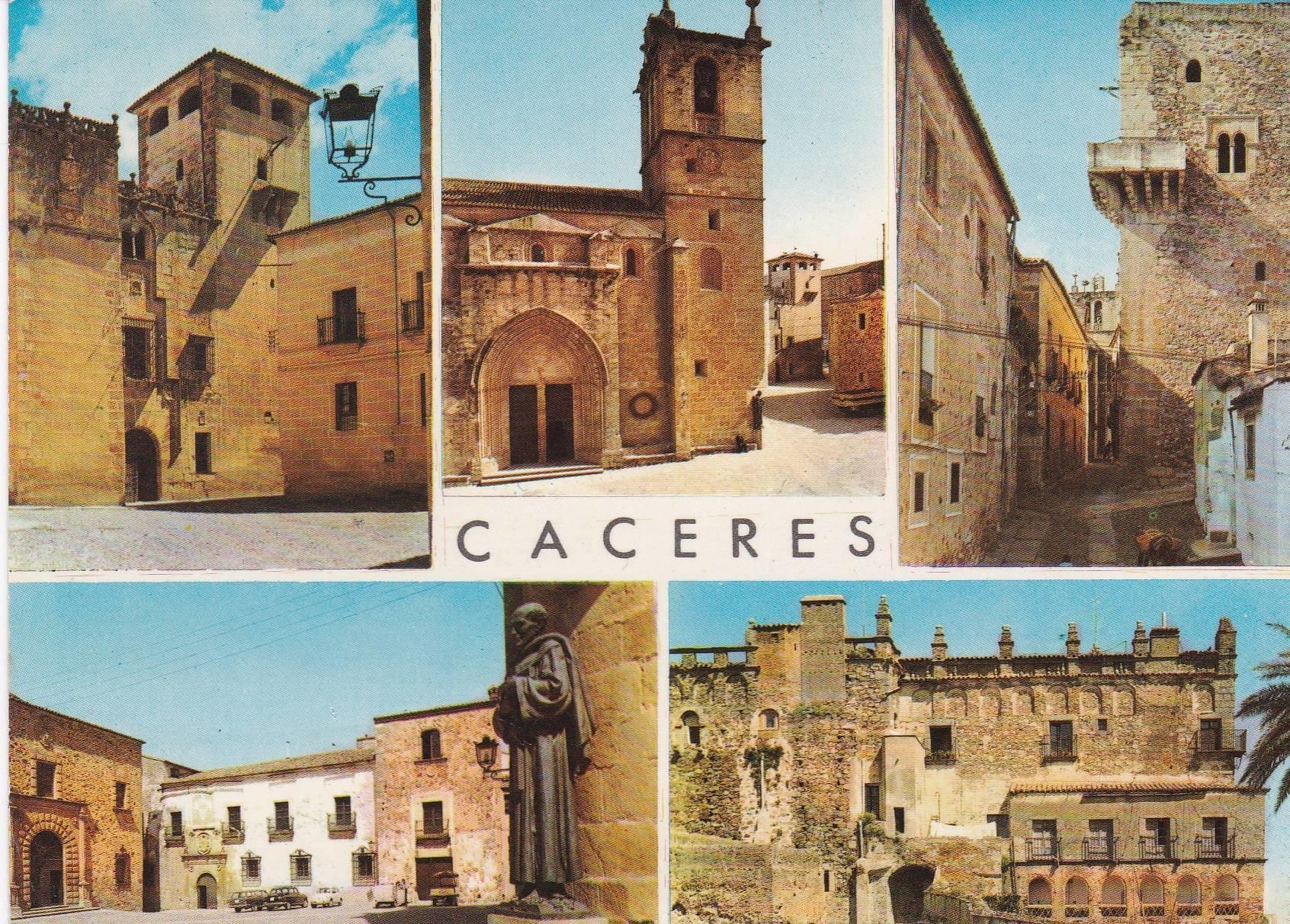 Postal de Cáceres en 1967