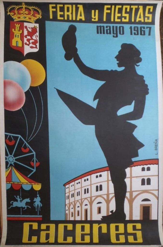 C&aacute;ceres cartel de feria 1967