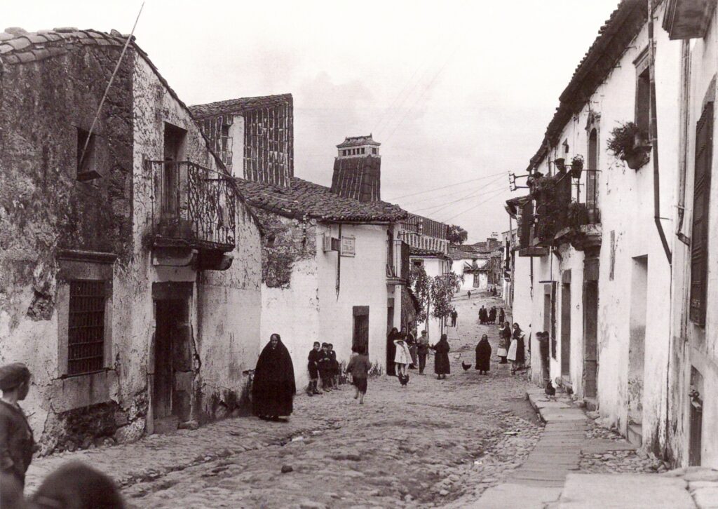 Calle Lectoral Lozano de Mont&aacute;nchez en 1928