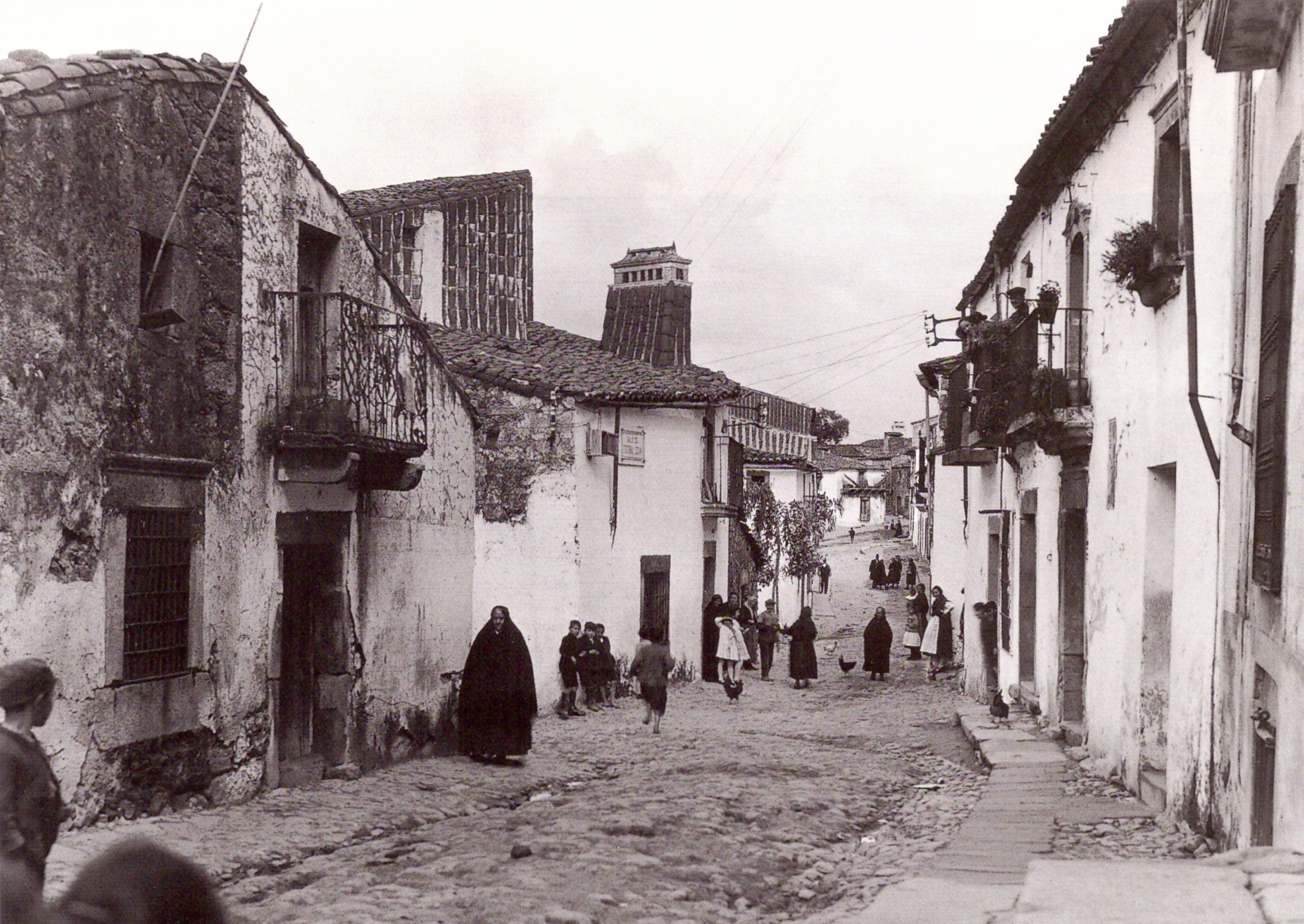 Calle Lectoral Lozano de Montánchez en 1928