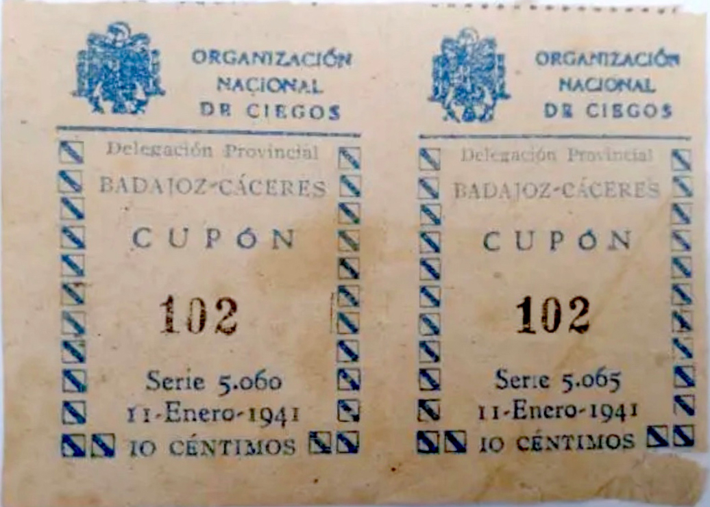 Loterías de Cáceres en los 70